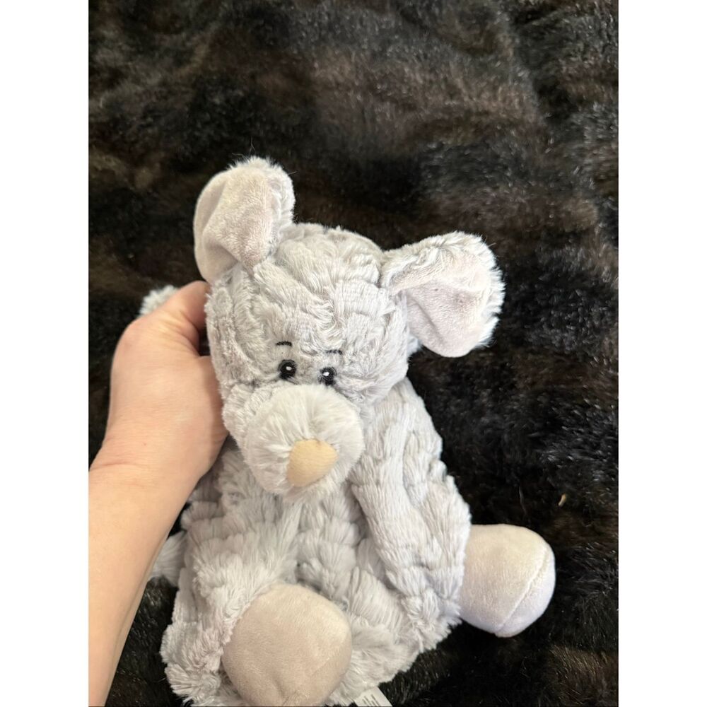 The Petting Zoo Elephant Plush Soft Toy Stuffed Rattle Lovey